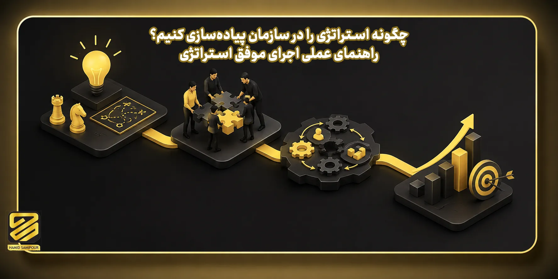 چگونه استراتژی را در سازمان پیاده‌سازی کنیم؟ راهنمای عملی اجرای موفق استراتژی
